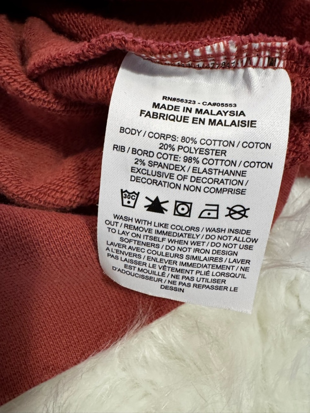 Nike Air Cropped Sweatshirt XS Red | Athletic Logo Pullover - Picture 4 of 4